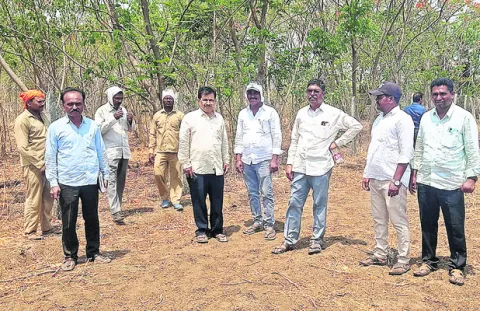 సబ్‌స్టేషన్‌ కోసం స్థల పరిశీలన
