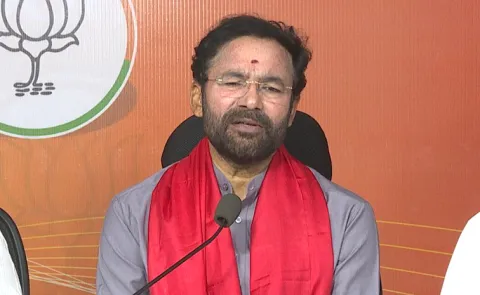 Minister Kishan Reddy Political Counter To Congress