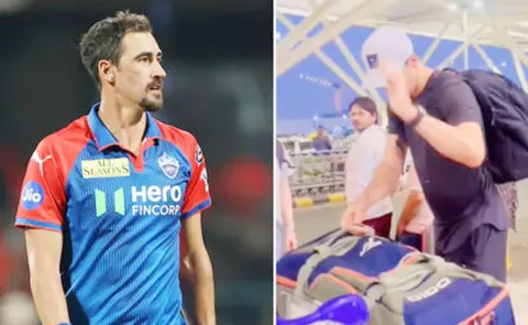 Go Away: Starc Loses Cool At Indian Fan Delhi Airport Video Goes Viral6