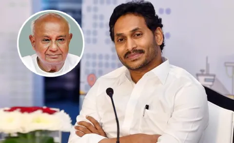 YSRCP President YS Jagan Wishes To HD Deve Gowda