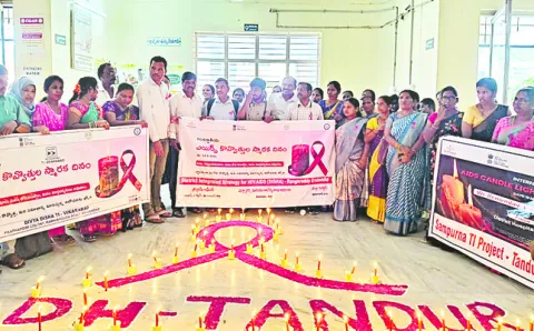 హెచ్‌ఐవీ మృతులకు కొవ్వొత్తులతో నివాళి 