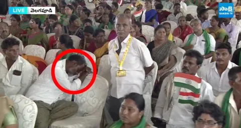 People Sleeping While Chandrababu Talking at Amaravati Re Launch Meeting 1