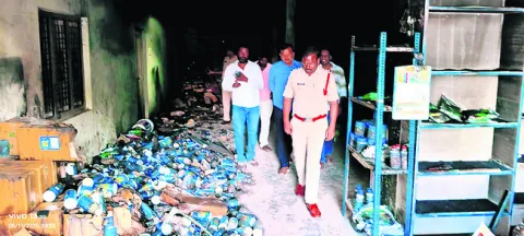 విద్యుత్‌ షార్ట్‌ సర్క్యూట్‌తో భారీ నష్టం 