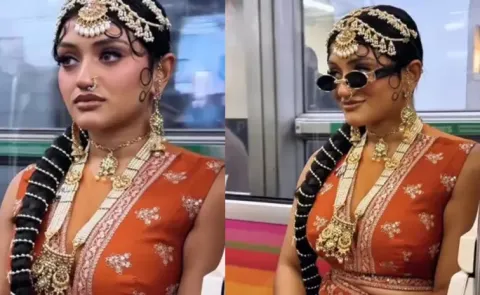 Indian-Origin Girl's Desi Look On Train In Paris Got Million Views7
