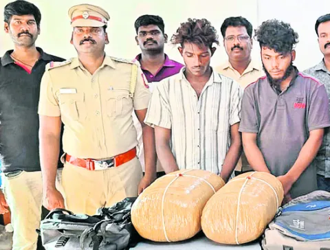 పది కిలోల గంజాయి స్వాధీనం 