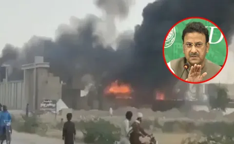 Indus River project, set fire to house of Sindh Home Minister Ziaul Hassan2