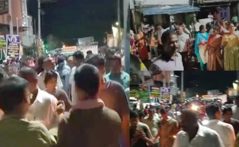 Saluru People Protest On The National Highway Due To Power Cut