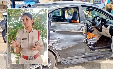 road accident lady sub inspector in annamayya