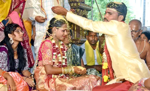Collector Officiates Orphan Marriage In Peddapalli