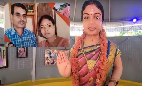 Husband Worshiping Wife At Temple4