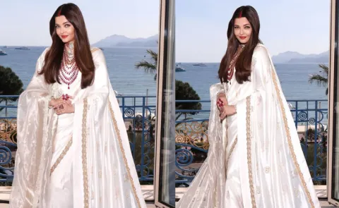 Aishwarya Rai captivates at Canne Film festival in Saree look with Sindoor6