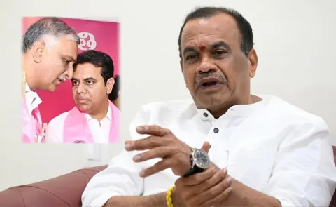 KTR Harish Rao No Comment on Kavitha Letter to KCR
