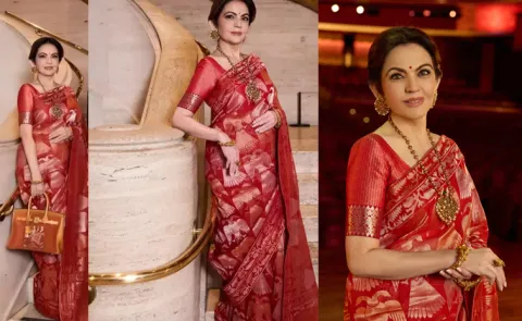 NMACC Event In New York Nita Ambani Look Hermes Birkin Bag 12