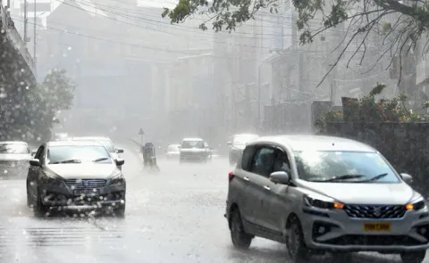 Telangana Weather: Heavy Rain Poured In hyderabad2