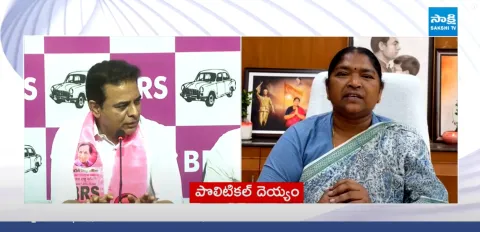 Minister Seethakka Strong Counter to KTR over Kavitha Letter to KCR  1