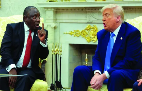 Donald Trump latest clash with South African President Cyril Ramaphosa 9