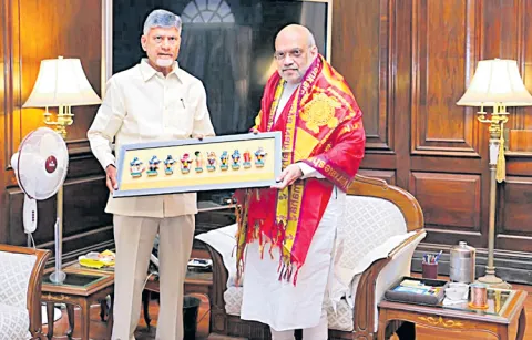 Chandrababu Naidu holds series of meetings with Union ministers in Delhi