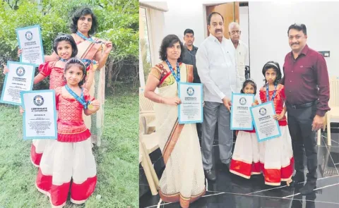  Mother daughter duo Set Gunnis world Record In Piano