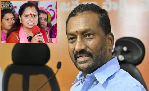 MP Raghunandan Rao Sensational Comments on MLC Kavitha Party4