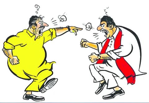 నేతలు వీధికెక్కి ! 