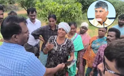 Kuppam farmers Serious On Chandrababu4