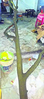 మసీదులో గంధంచెట్లు నరికివేత 