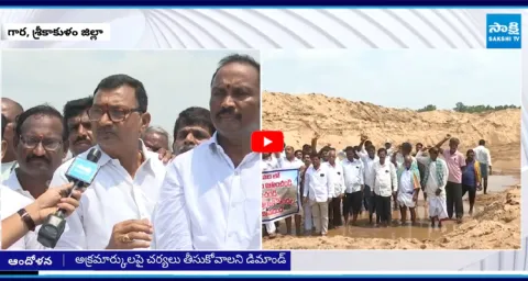 Illegal sand mining in Vamsadhara River 2