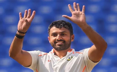 IND A VS ENG LIONS 1st Test: Karun Nair Slams Fifty5