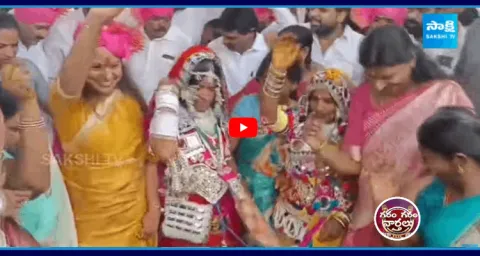 MLC Kalvakuntla Kavitha Mass Dance In Medchal District 1