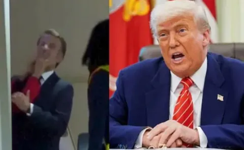 Trump Funny Comments Macron After Shoving Incident13