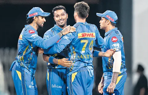 Mumbai Indians win in the Eliminator match 
