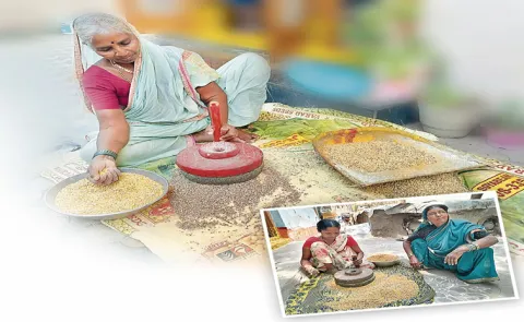 some villages in Jakkal Kamareddy district TS use Stone Grinder