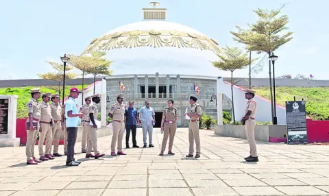 సాగర్‌లో భద్రతా ఏర్పాట్లను పరిశీలించిన ఏఎస్పీ