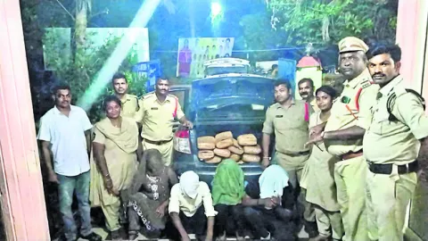 40 కిలోల గంజాయి స్వాధీనం 
