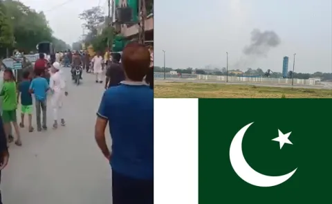 Pakistan Lahore Airport Strikes Video Viral5