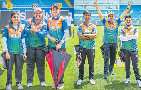 Indian mens and womens teams reach finals in compound category5