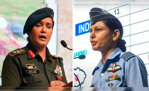 Col Sofiya Qureshi, Wing CDR Vyomika Singh Lead Operation Sindoor Briefing