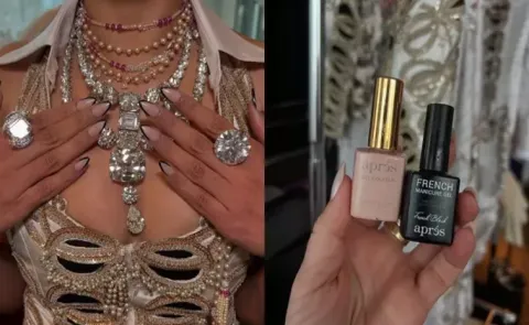 MET Gala 2025 Isha Ambani look Unique Black French Nail Art It Costs 
