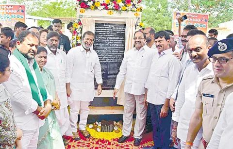Foundation stone laid for construction of medical college buildings in Khammam