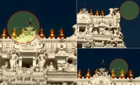 Plane Circle Over Tirumala Temple Once Again