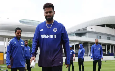 England Tour: Rishabh Pant Breaks Stadium's Roof With Monstrous Six During Practice5