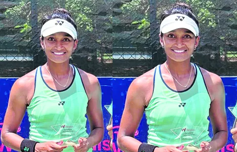 Hyderabad player Sahaja Yamalapalli wins doubles title
