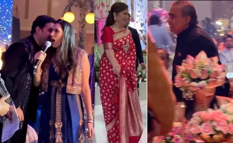 Ambani family sweet moments at friends wedding