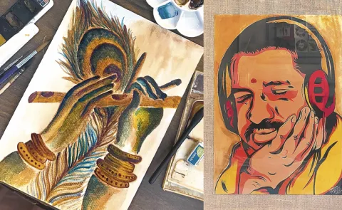 latte coffe art goes viral  in hyderabad