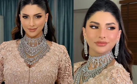 Akhil-Zainab reception Newly wed Zainab Gorgeous look15
