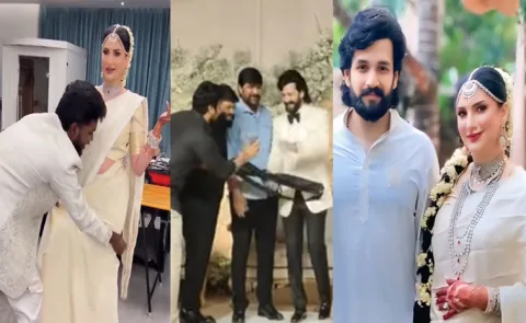 Music Director Thaman Surprise Gift to Akhil Akkineni on His Reception
