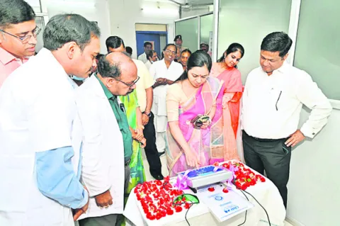 రైల్వే ఆస్పత్రిలో ఆధునిక పరికరాల ప్రారంభం