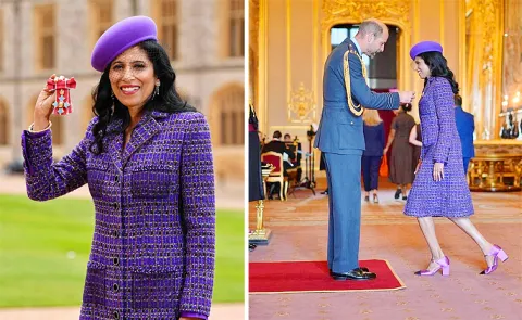 The Global CEO of Chanel Leena Nair Receives UKs prestigious civilian honour10