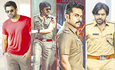 Tollywood Heroes in Powerful Police Roles upcoming movies updates