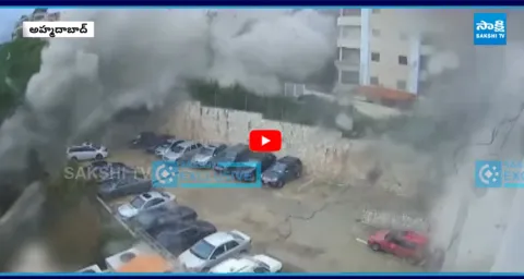 CCTV Footage Shown What Happened Moments In BJ Medical College Of The Plane Crash 3